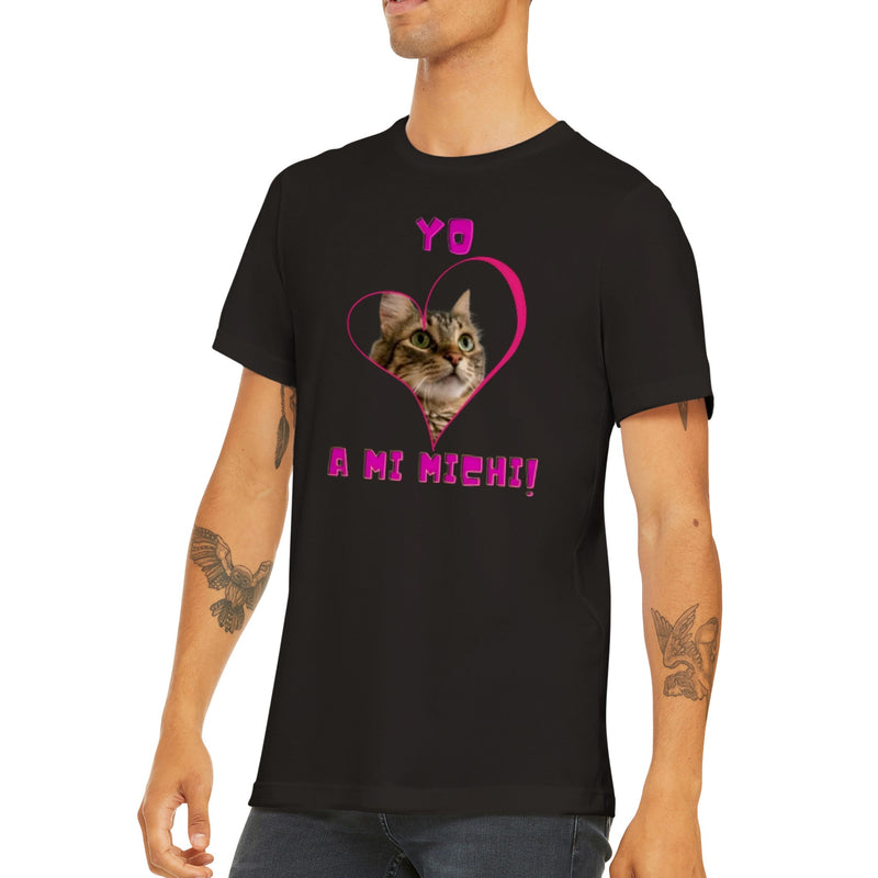 Imprime tu camiseta unisex "Yo amo a mi michi" Gelato