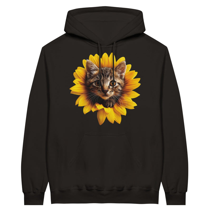 Sudadera con Capucha Unisex Estampado de Gato 