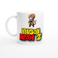 Taza Blanca con Impresión de Gato 