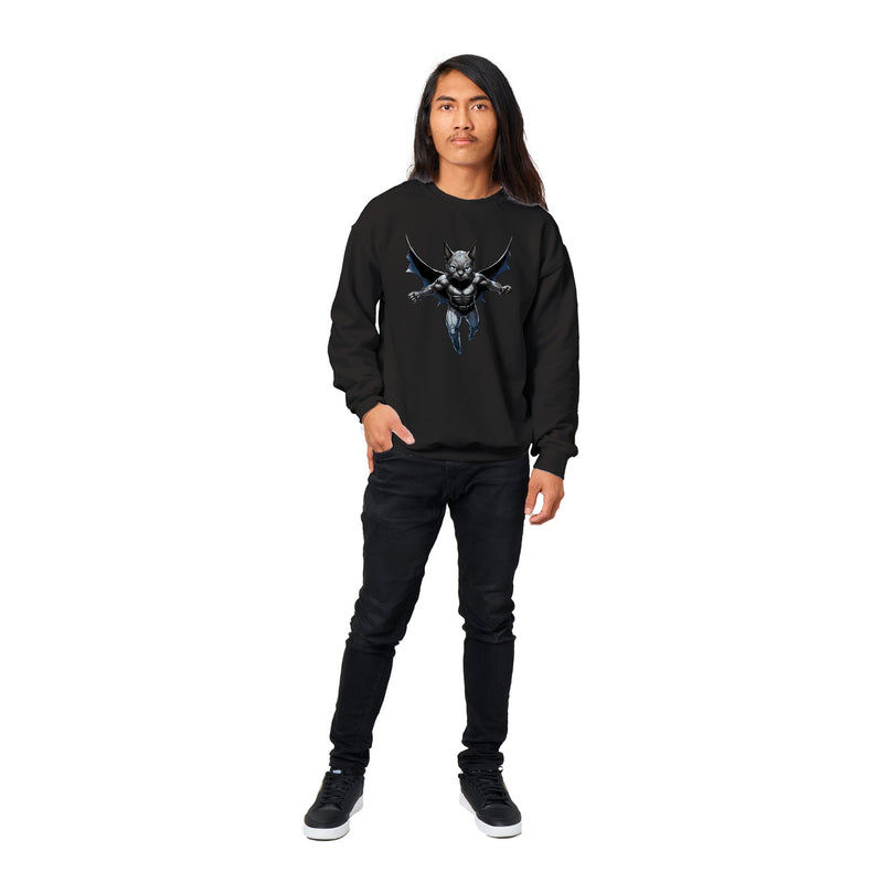 Sudadera unisex estampado de gato "Dark Hero" Gelato