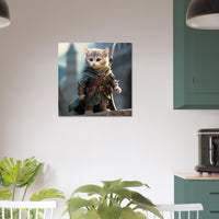 Panel de aluminio impresión de gato "Michi Legolas"