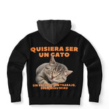 Sudadera deportiva con capucha unisex estampado de gato "Vida de Miau" Subliminator