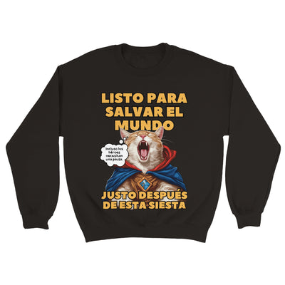 Sudadera Unisex Estampado de Gato 