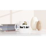 Taza Blanca con Impresión de Gato "Don't do it" Michilandia | La tienda online de los fans de gatos