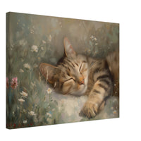 Lienzo de gato "Siesta Impresionista" Michilandia | La tienda online de los fans de gatos
