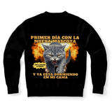 Sudadera Deportiva unisex estampado de gato "Nuevo Rival" Subliminator