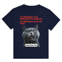 Camiseta Unisex Estampado de Gato "Sarcasmo Felino" Michilandia | La tienda online de los fans de gatos