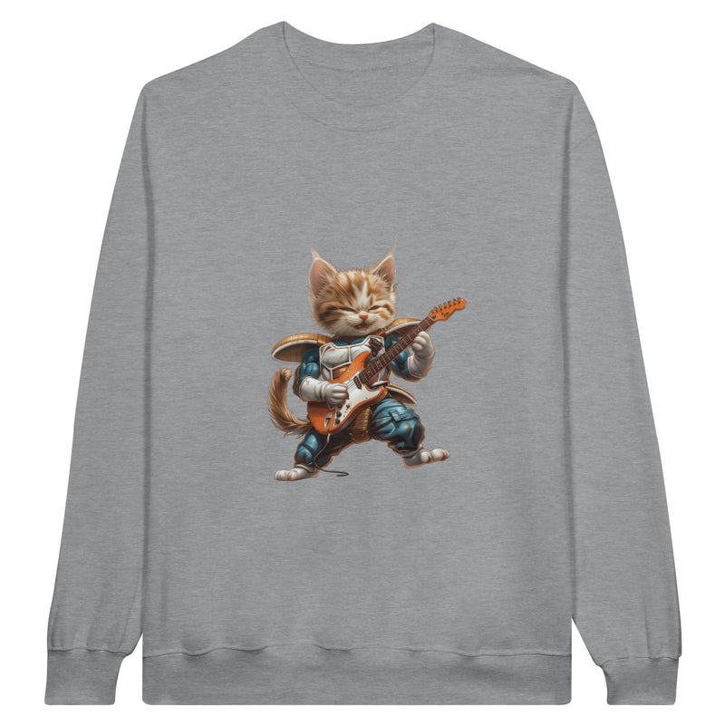 Sudadera Unisex Estampado de Gato "Saiyajin Rockstar" Michilandia | La tienda online de los fans de gatos