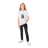 Camiseta Junior Unisex Estampado de Gato "Miau Mágico" Michilandia