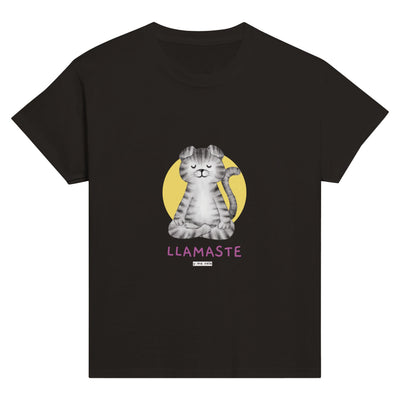 Camiseta Junior Unisex Estampado de Gato "Zen Felino" Michilandia