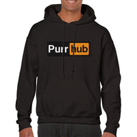 Sudadera con Capucha Unisex Estampado de Gato "Purr Hub" Michilandia | La tienda online de los fans de gatos