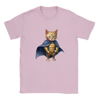 Camiseta júnior unisex estampado de gato "Fluffy Sentry"