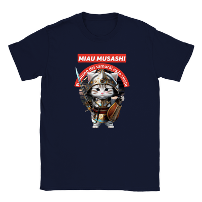 Camiseta júnior unisex "Miau Musashi" Gelato