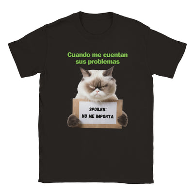 Camiseta unisex estampado de gato 