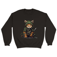 Sudadera unisex estampado de gato 