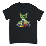 Camiseta Unisex Estampado de Gato "Guerreros Peludos Z" Michilandia | La tienda online de los fans de gatos
