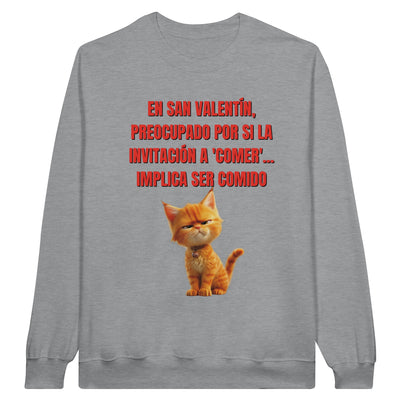 Sudadera Unisex Estampado de Gato "San Miaulentín" Michilandia | La tienda online de los fans de gatos