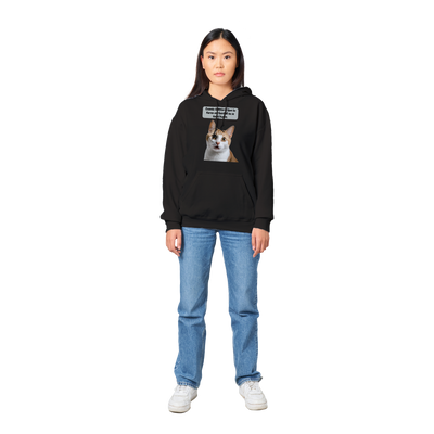 Sudadera con capucha unisex estampado de gato "¿Eres tú Karen?" Gelato