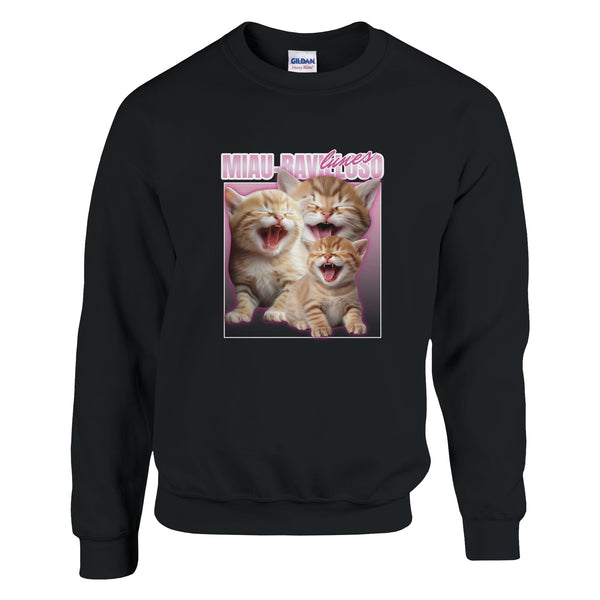 Sudadera Unisex Estampado de Gato "Lunes Radiante"