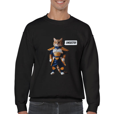 Sudadera Unisex Estampado de Gato "Vegeta Gatuno" Michilandia