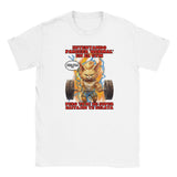 Camiseta Junior Unisex Estampado de Gato "Levantamiento Saiyajin" Michilandia | La tienda online de los fans de gatos