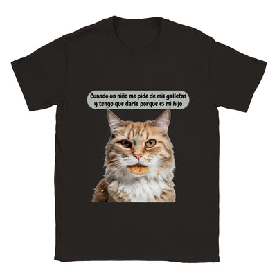 Camiseta unisex estampado de gato 