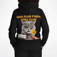 Sudadera deportiva con capucha unisex estampado de gato "Antojos Felinos" Subliminator