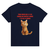 Camiseta Junior Unisex Estampado de Gato "Cita Miau" Michilandia | La tienda online de los fans de gatos