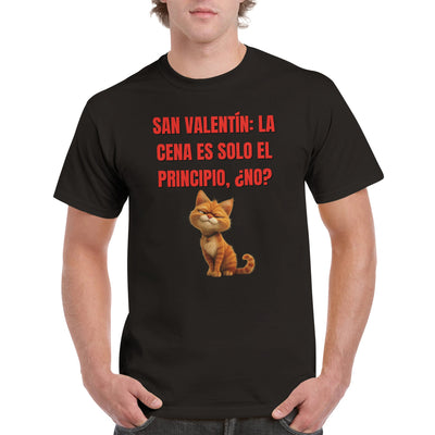 Camiseta Unisex Estampado de Gato 