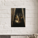 Panel de aluminio impresión de gato "Mirada Oculta" Michilandia | La tienda online de los fans de gatos