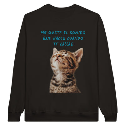 Sudadera Unisex Estampado de Gato 