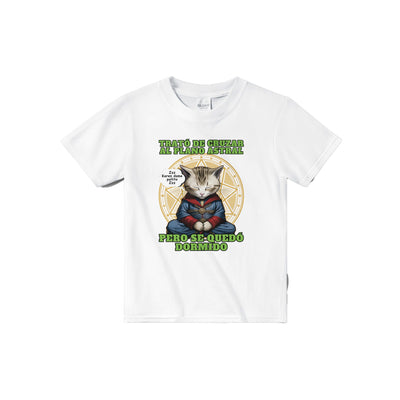 Camiseta júnior unisex estampado de gato "Doctor Miau" Michilandia | La tienda online de los amantes de gatos