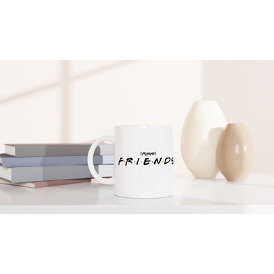 Taza Blanca con Impresión de Gato "Amigos Peludos" Michilandia | La tienda online de los fans de gatos