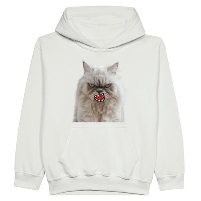 Sudadera con capucha júnior estampado de gato 