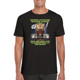 Camiseta unisex estampado de gato "Michi Thor Fitness"