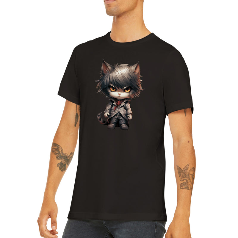 Camiseta unisex estampado de gato "Light Catgami" Michilandia | La tienda online de los amantes de gatos