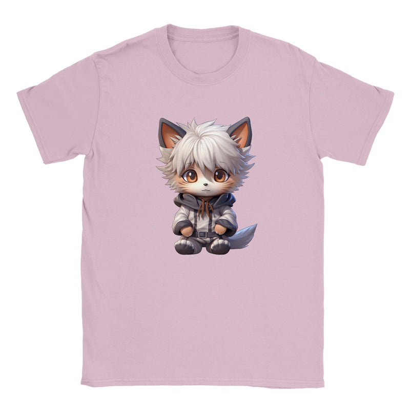 Camiseta júnior unisex estampado de gato "KiruCat: El Neko Asesino" Michilandia | La tienda online de los amantes de gatos