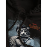 Sudadera con Capucha Unisex Estampado de Gato "Narcogato" Michilandia | La tienda online de los fans de gatos