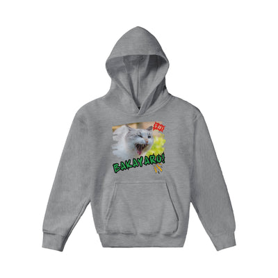 Sudadera con capucha júnior estampado de gato "Eres un idiota" Michilandia | La tienda online de los amantes de gatos