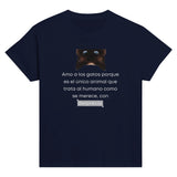 Camiseta Junior Unisex Estampado de Gato "Orgullo Felino" Michilandia | La tienda online de los fans de gatos