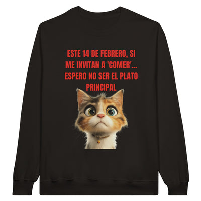 Sudadera Unisex Estampado de Gato 