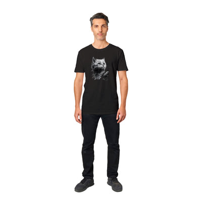 Camiseta unisex estampado de gato "Armonía Felina" Gelato