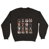 Sudadera Unisex Estampado de Gato "Cool Cats" Michilandia | La tienda online de los fans de gatos