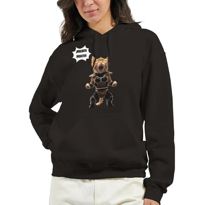 Sudadera con Capucha Unisex Estampado de Gato 