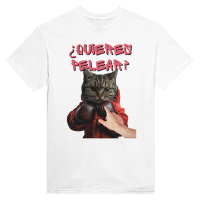 Camiseta Unisex Estampado de Gato 