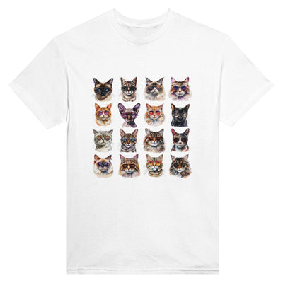 Camiseta Unisex Estampado de Gato "Cool Cats" Michilandia | La tienda online de los fans de gatos