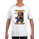 Camiseta Junior Unisex Estampado de Gato "Guardián del Arenero" Michilandia | La tienda online de los fans de gatos