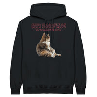 Sudadera con Capucha Unisex Estampado de Gato 