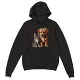 Sudadera con capucha unisex estampado de gato "Lindos y Peludos" Gelato