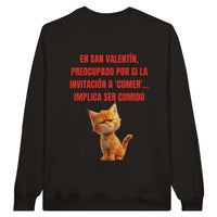 Sudadera Unisex Estampado de Gato 